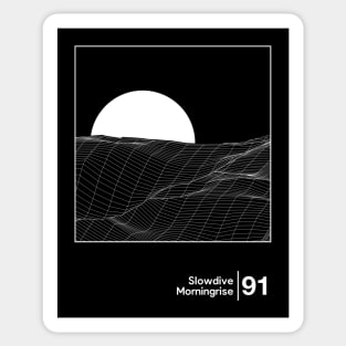 Slowdive - Morningrise / Minimal Style Graphic Design Artowrk Sticker